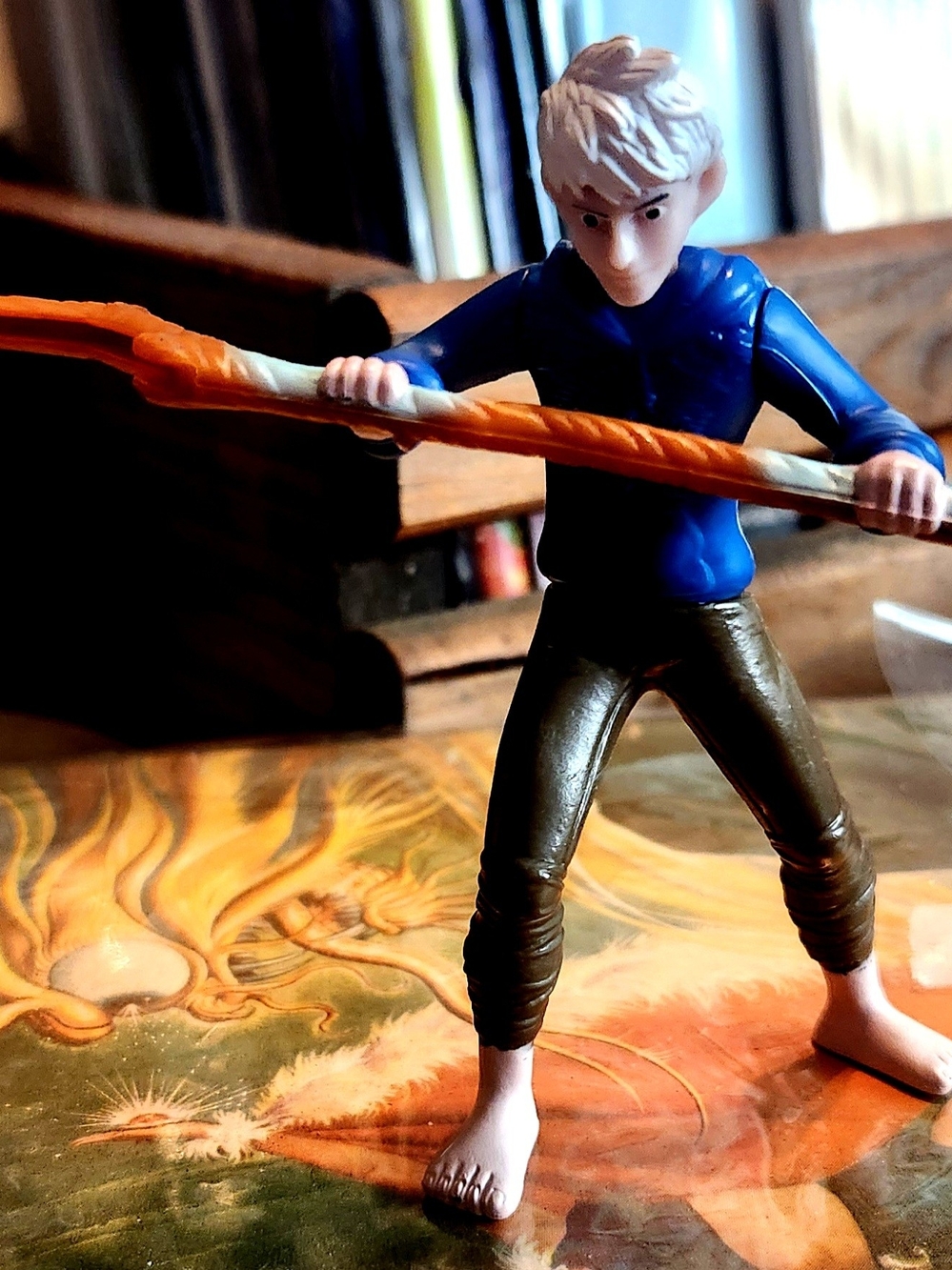 The product is a rare 2012 Jack Frost 4" movie Frozen action figure Disney